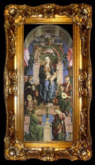 framed  Cosimo Tura virgin and child enthroned, ta009-2